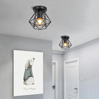 Vintage Industrial Wood Ceiling Lights Retro Loft Plafonniers for Home Decor