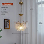 Modern Luxury Clear Glass Chandelier for Bedroom Living Room Kitchen.