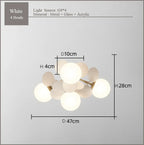 Frost Glass Ceiling Chandelier for Home Indoor Lighting