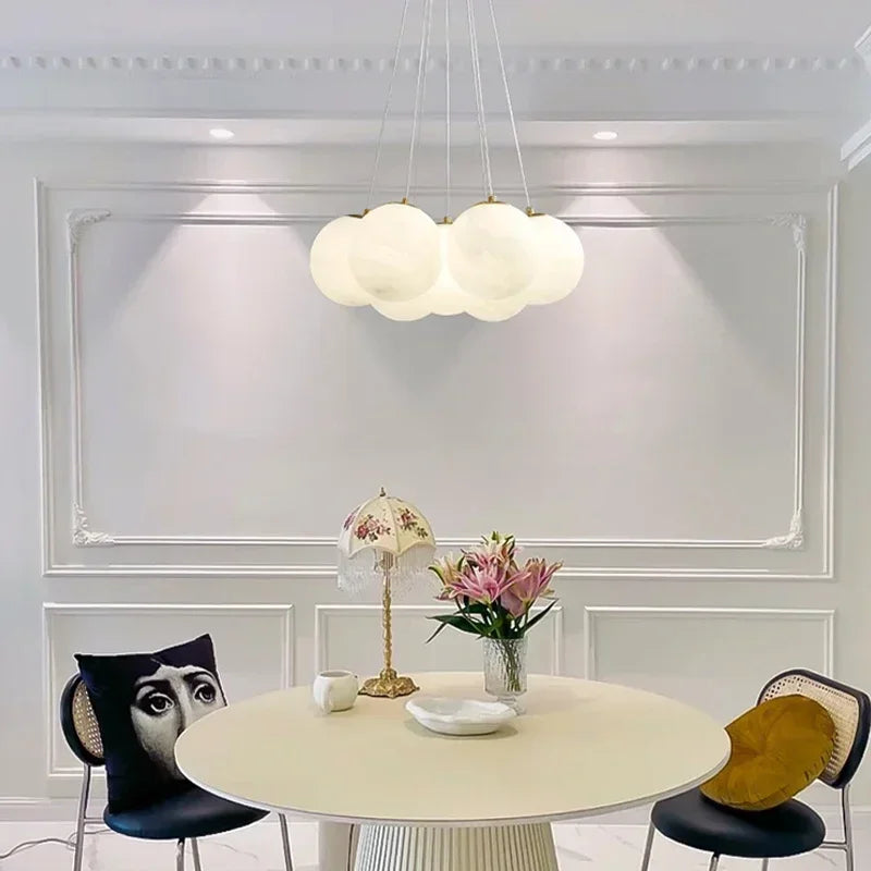 Glass Ball Ceiling Hanging Lamps - French Magic Bean Pendant Lights for Home Decor