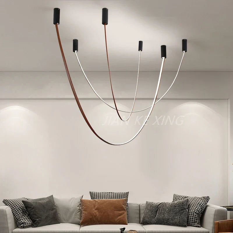 Silicone Pendant Lamp for Living Room, Dining Room, and Exhibition Hall