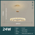 Crystal LED Chandelier for Home Decor & Luxury Lighting