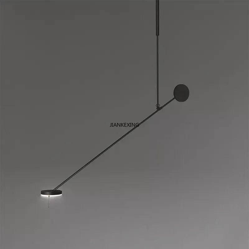 Modern Black LED Ceiling Chandelier for Restaurant Coffee Tables Room Desks