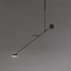 Modern Black LED Ceiling Chandelier for Restaurant Coffee Tables Room Desks