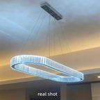 Crystal LED Chandelier: Modern Luxury Lighting for Living & Dining Room