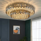 Modern Crystal Ceiling Lamp | Luxury Bedroom & Living Room Gold Light Fixtures