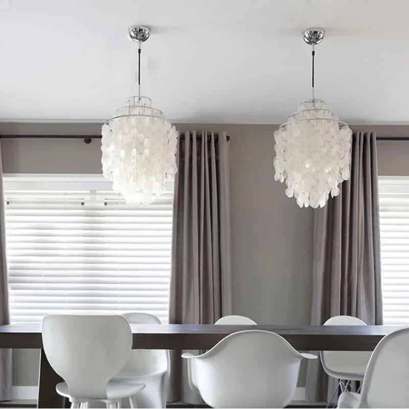 Nordic Shell Wind Chime Chandelier LED Pendant Light