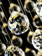 Crystal Chandelier: Modern Luxury LED Ceiling Lamp for Living Room and Bedroom