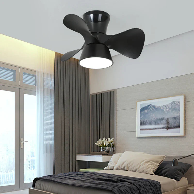 Colorful Macoron 22" Ceiling Fan Light, Smart Dimming DC Motor Remote Control