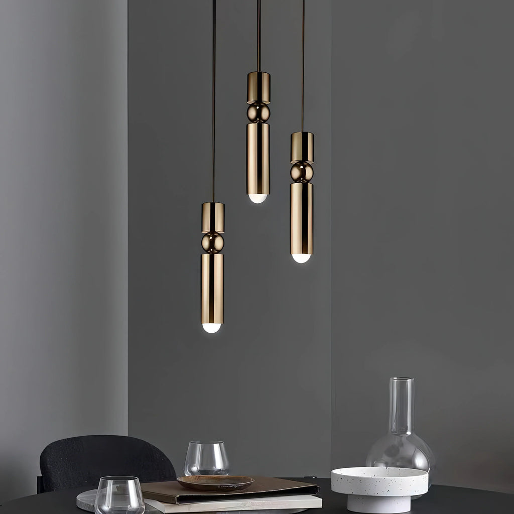 Modern Nordic Villa GU10 Pendant Lights Gold/Chrome/Black Metal Indoor Fixtures