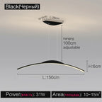 Black Line Chandelier: Elegant Salon Design, Luxury Lighting for Home and Restaurant