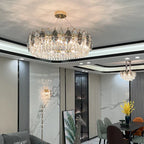 Crystal Chandelier: Luxury Modern Lighting for Living Room, Bedroom, Kitchen