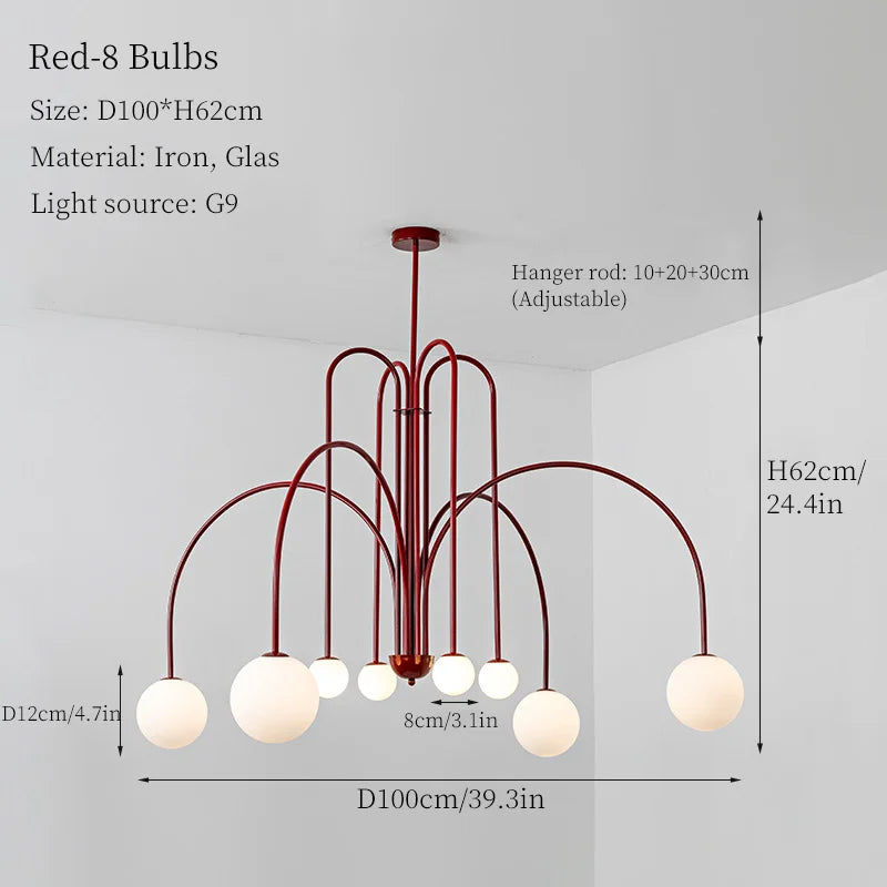 LED Pendant Chandelier for Living Room Bedroom Decor