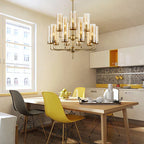 American Lustre Glass Chandelier LED Pendant Light Fixture