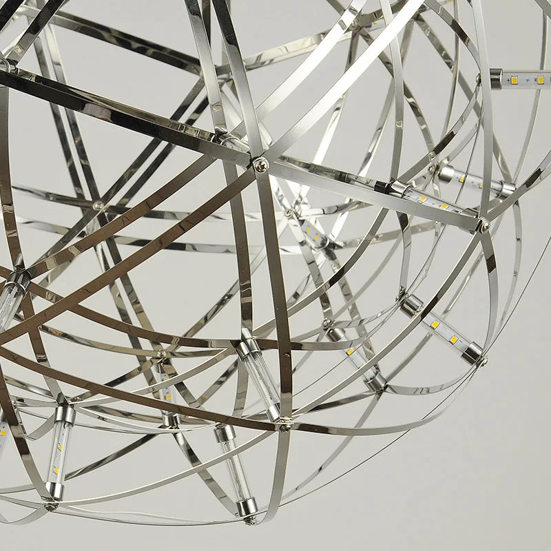 Spark Ball Pendant Chandelier, Designer LED Lamp, 304 Stainless Steel
