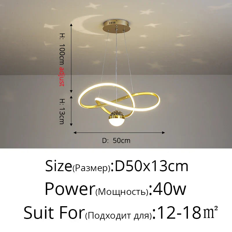 LED Gypsophila Chandelier for Modern Living Room Decor - Crown Ceiling Pendant Light