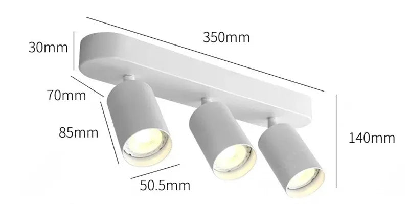 Rotatable GU10 LED Spot Ceiling Downlight - Nordic Creative Surface Mounted