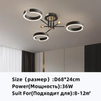 Gold Plated Luxury Chandelier with Remote Control Crystals for Elegant Living & Bedroom Decor