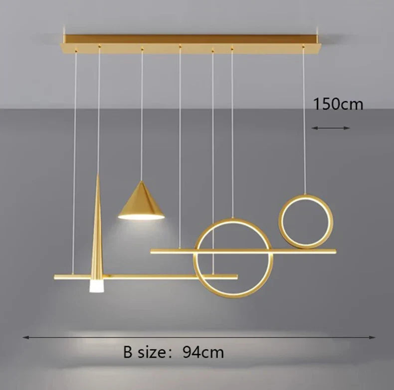 Modern LED Ceiling Lamp Chandelier for Bedroom and Dining Room