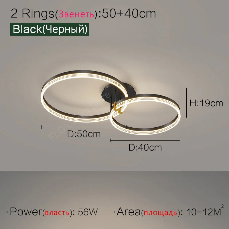 Nordic LED Ceiling Lamp 2023 - Modern Minimalist Bedroom Lighting