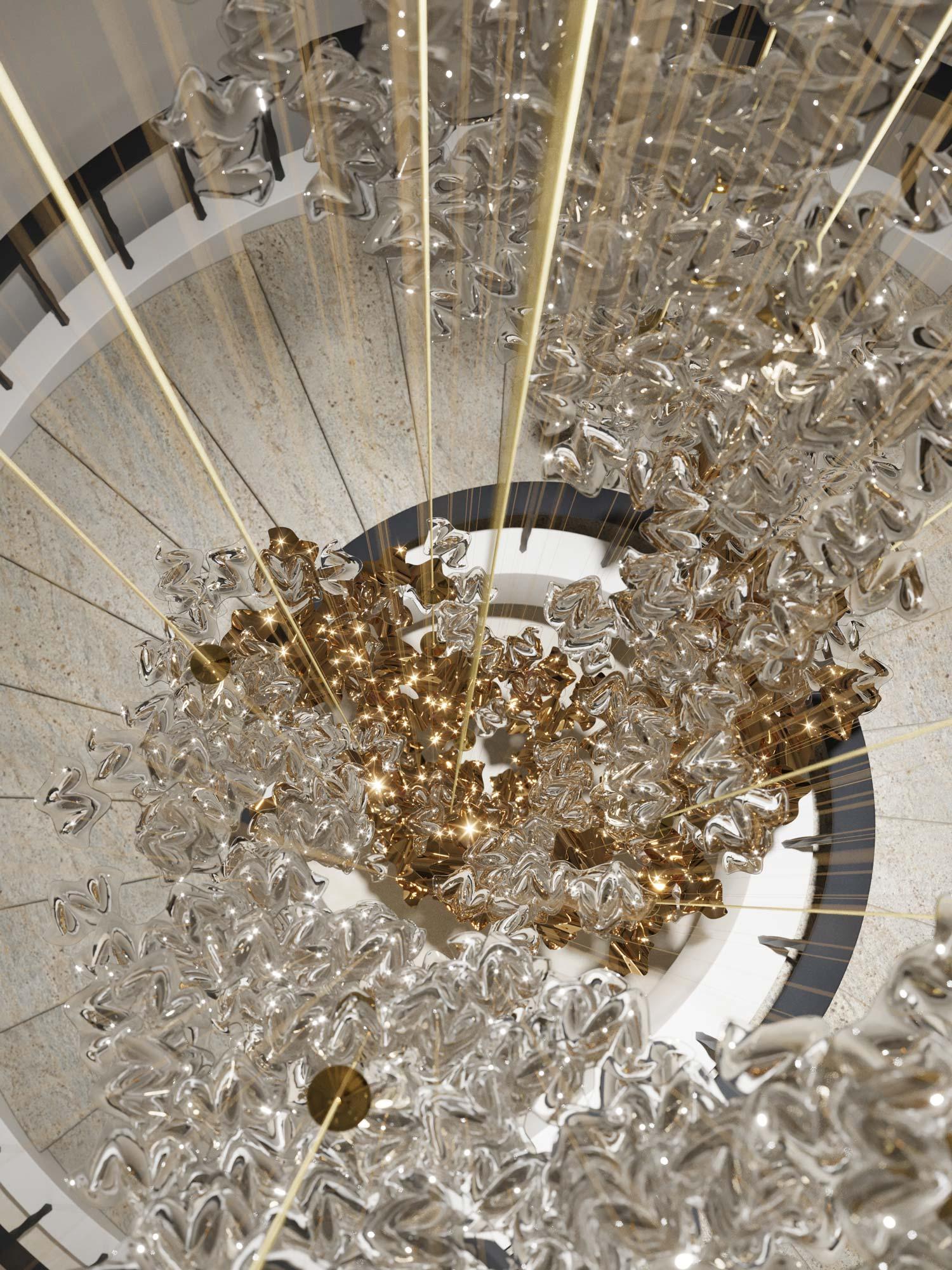 Tidal Art Glass Pendants Lamp