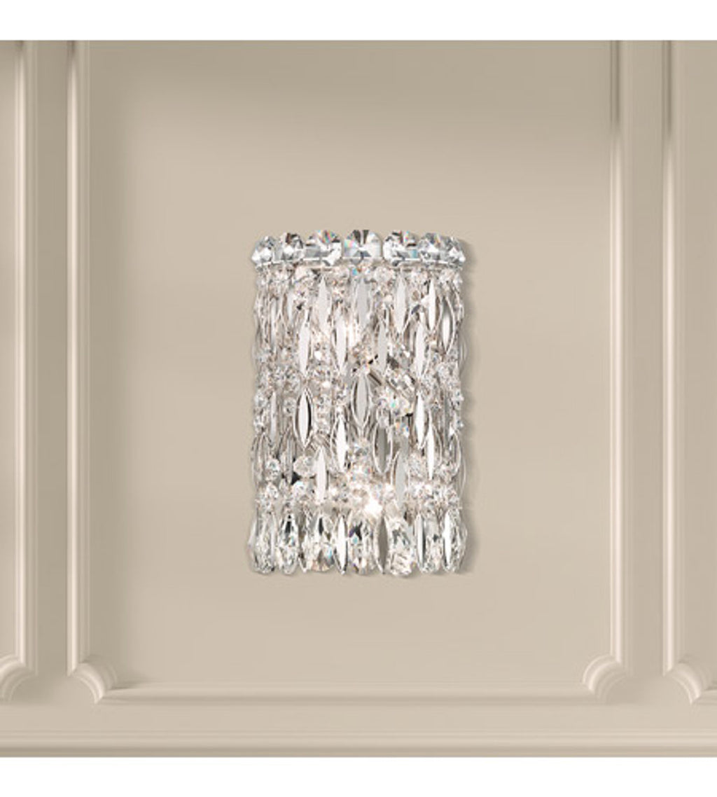 Sarella Wall Sconce, 2-Light, Heirloom Gold, Clear Swarovski Crystal, 11"H (RS8333N-22S 1HWXR3)
