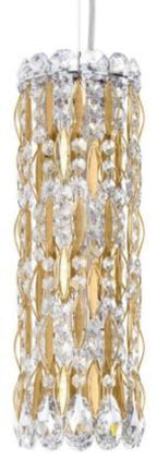 Trilliane Strands Pendant, 8-Light, Polished Stainless Steel, Clear Heritage Crystal, 45"W (TR4813N-401H 1811T2)