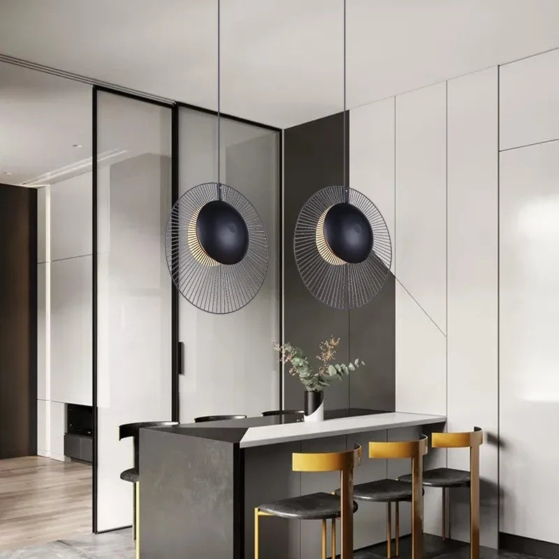 LED Pendant Light: Designer Forestier Oyster Lamp for Loft Bedroom Decor