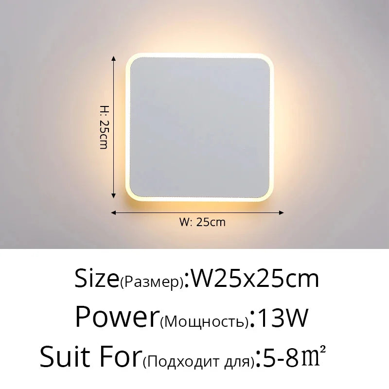 Modern Touch Sensor LED Wall Lamps for Indoor Lighting