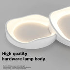 White LED Ceiling Chandelier for Living Room Bedroom with Remote Control