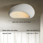 Khmara E27 Ceiling Light: Nordic Wabi Sabi Art for Home Living Room Décor