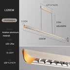 Modern Luxury Lens LED Pendant Light for Long Bar Restaurants & Hotels