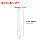 Crystal Ball Chandelier: Long Adjustable Staircase Pendant Light perfect for Home & Restaurant