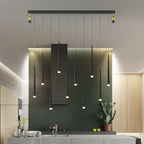 Long Strip Spotlight Pendant Lamp: Modern Chandelier for Living, Dining, Bedroom, Hall Lighting