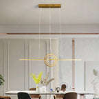 Modern LED Chandelier Remote Control Dimmable Hanging Lamp for Dining Room Kitchen