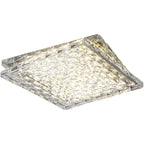 Crystal Ceiling Lamp: Modern Minimalist Indoor LED Lighting for Living Room, Dining & Bedroom