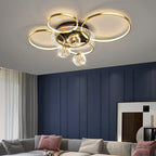 Rings Circle Ceiling Light for Living Dining Bedroom Decor