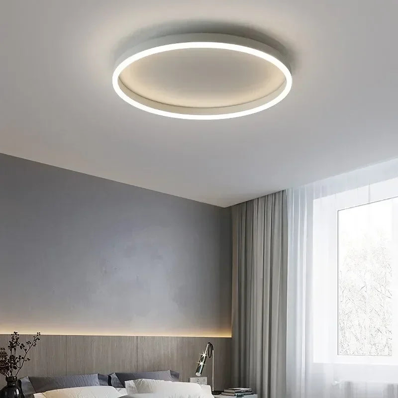 Modern Round Bedroom LED Ceiling Light for Living Room Study, Home Decor Lighting