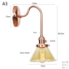 Scandinavian Glass LED Wall Sconce Modern Interior Wall Lamps