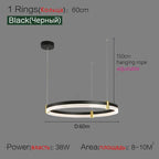 Simple Modern LED Chandelier - Luxury Nordic Design for Living Room, Bedroom, and Restaurant