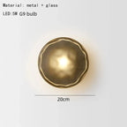 Nordic Glass Wall Lamp Modern Metal Light for Bedroom Parlor Restaurant Hallway