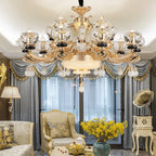 Crystal Chandelier: European Elegance for Living, Dining & Bedroom