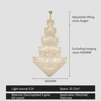 Luxury Crystal Chandelier: Modern European Style Main Dining Room & Living Room Lighting