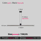 Modern LED Ceiling Chandelier, Dimmable, Dining Room Kitchen Home Decor Lighting