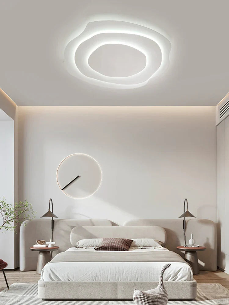 Modern Ripple LED Ceiling Chandelier for Living Room Bedroom Study Decor