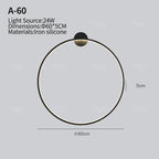 Round LED Wall Lamps for Bedroom & Living Room Decor