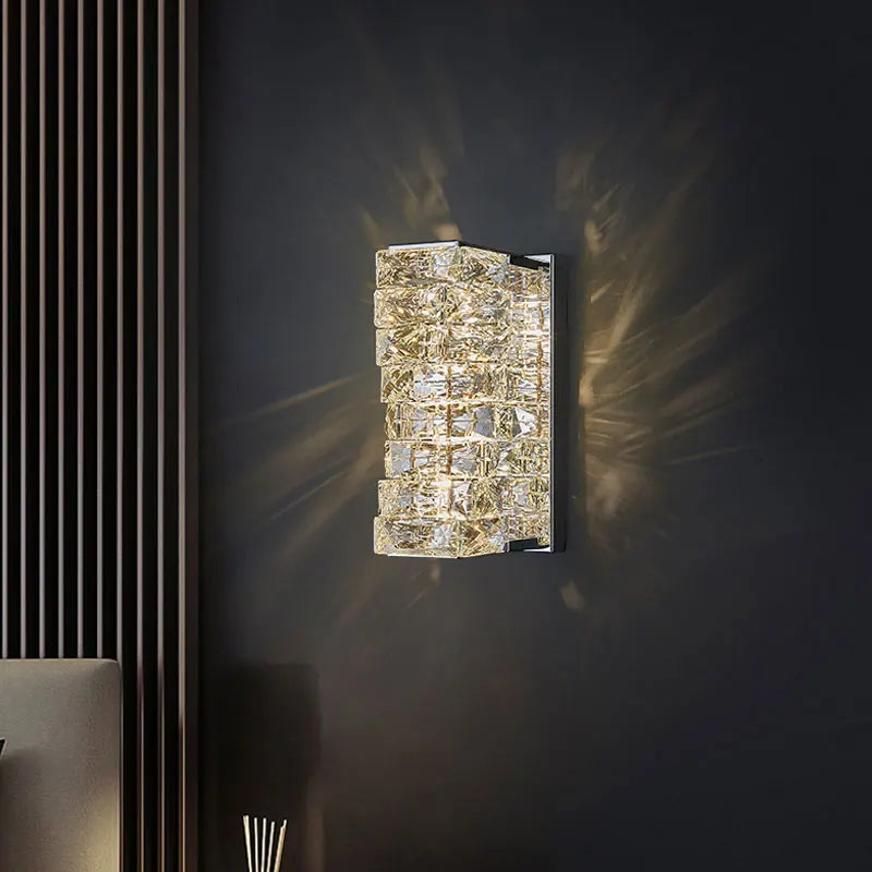 Crystal Wall Sconce: High-Quality LED Wall Lamp for Bedroom, Living Room Decor