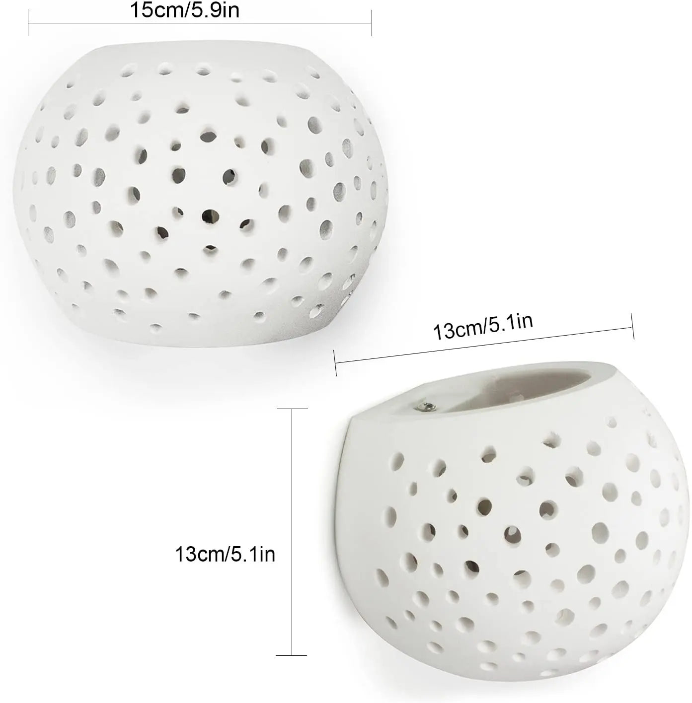 Gypsum LED Wall Lamp 5W Sconces Modern Indoor Lighting Bedroom Living Room