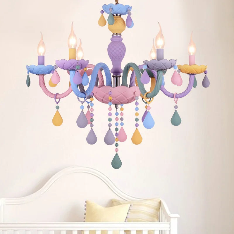 Colorful Crystal Cartoon LED Chandelier for Kids' Room