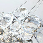 Crystal Chandelier Chrome Ceiling Pendant Light Fixture for Modern Luxury Living Home Décor